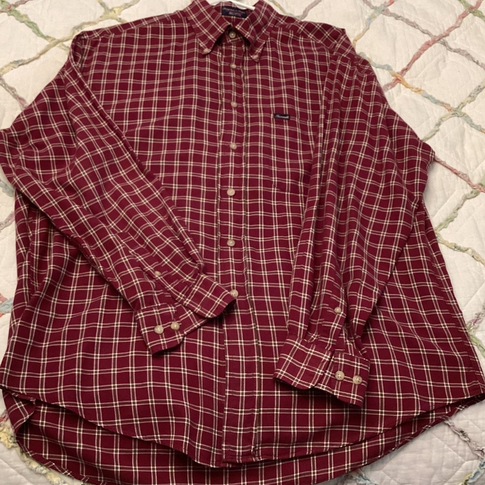 Vintage Faconnable 100% cotton men’s shirt made in USA, designed in France
